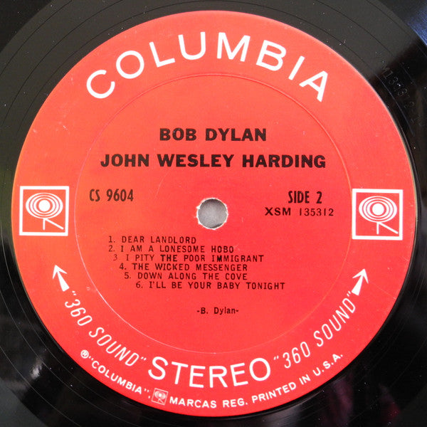 Bob Dylan : John Wesley Harding (LP, Album, Pit)