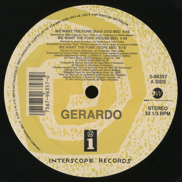 Gerardo : We Want The Funk (12")