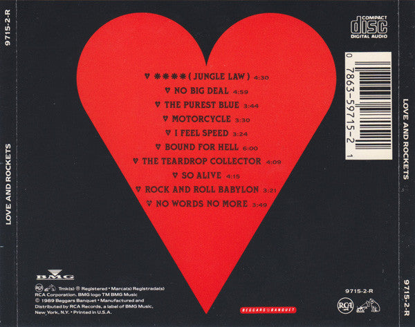 Love And Rockets : Love And Rockets (CD, Album, RE)