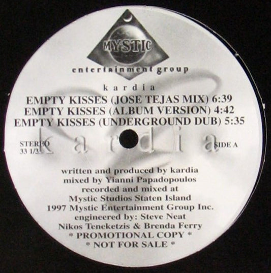 Kardia : Empty Kisses (12", Promo)