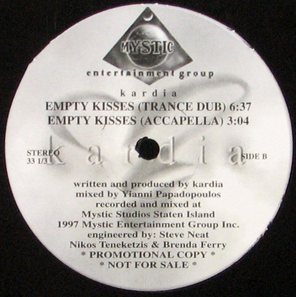 Kardia : Empty Kisses (12", Promo)