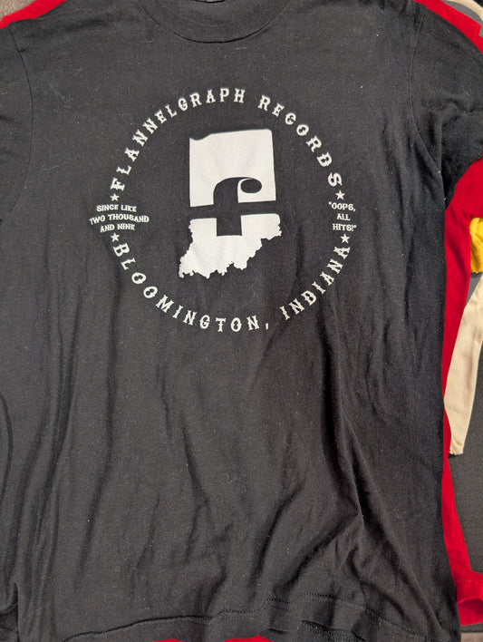 Flannel Graph Records T shirt L
